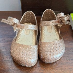 Brown sparkle mini Melissa Mary Janes size 6